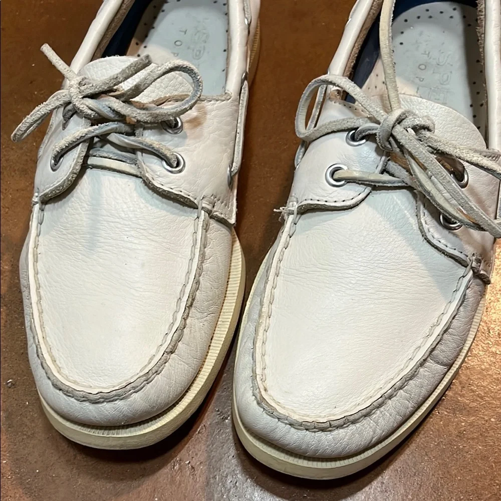 Nearly New Sperry Top-Sider Original White Boat Shoes Men’s 9 M